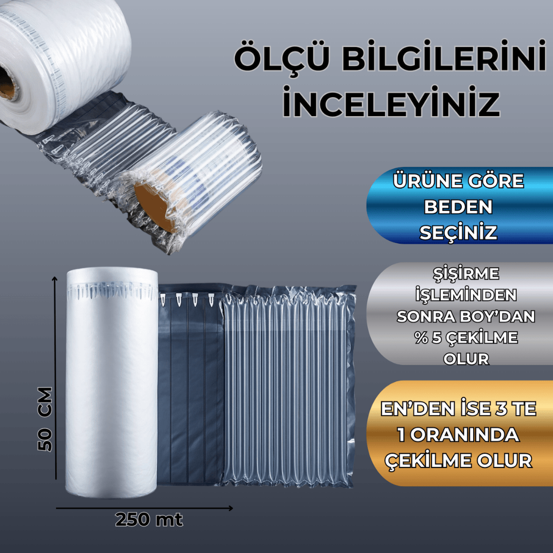 50 CM X 250 MT.HAVALI RULO POŞET