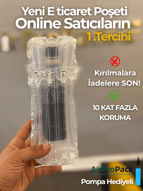 15X33 50 ADET cm Hava Sütunlu Kargo Poşeti AİRBAG/AİRBED/AİRPACK 