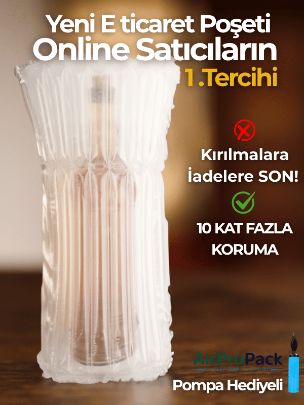 24X40 50 ADET cm Hava Sütunlu Kargo Poşeti AİRBAG/AİRBED/AİRPACK 