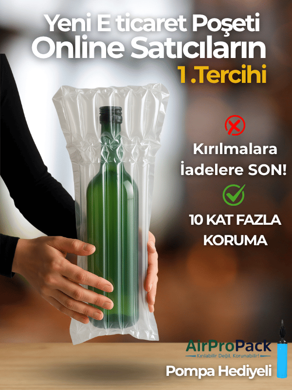 27X40 50 ADET cm Hava Sütunlu Kargo Poşeti AİRBAG/AİRBED/AİRPACK 