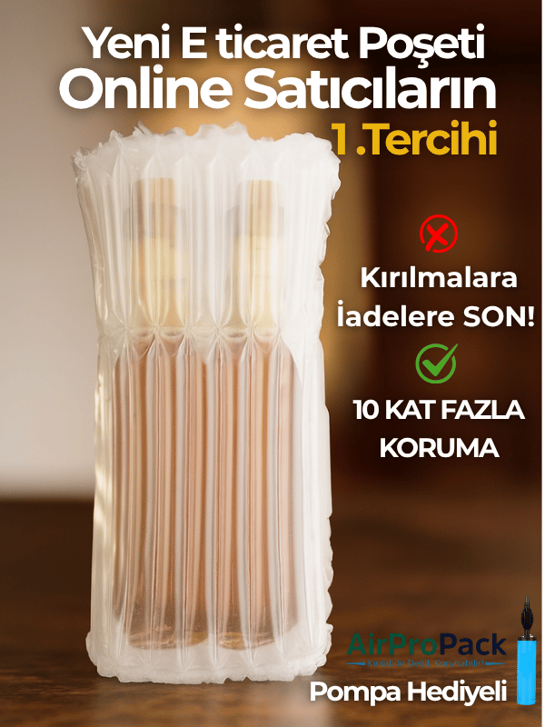 33X40 50 ADET cm Hava Sütunlu Kargo Poşeti AİRBAG/AİRBED/AİRPACK 