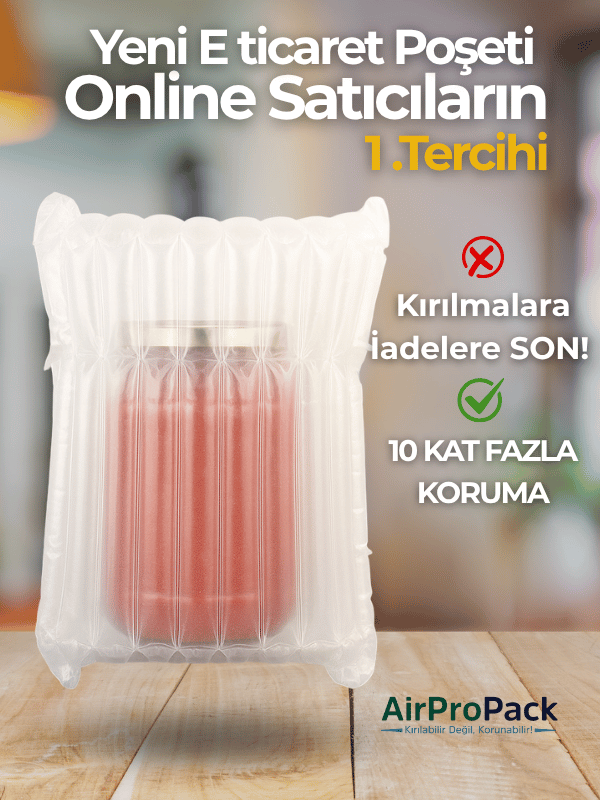 24X30 cm 10 Adet Hava Sütunlu Kargo Poşeti