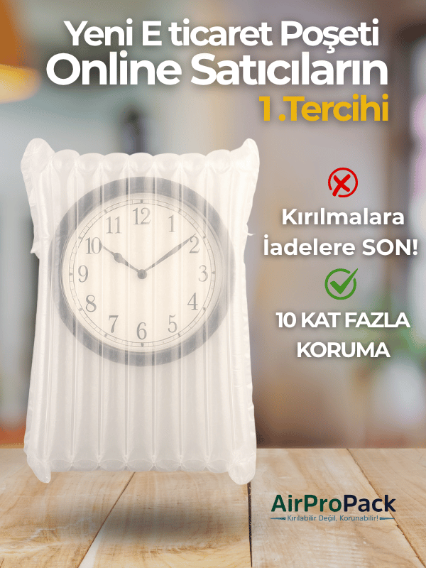 33X40 cm 10 Adet Hava Sütunlu Kargo Poşeti